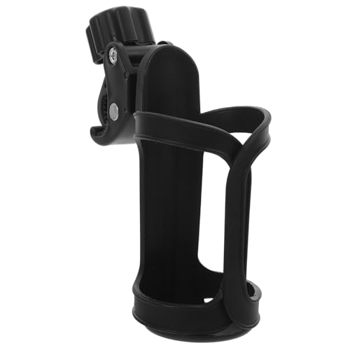 Ipetboom Bike Cup Holder for Wheelchair Stroller Easy-Install Water Bottle Holder Black Plastic Drink Fits Standard Water Cups for Active Lifestyles