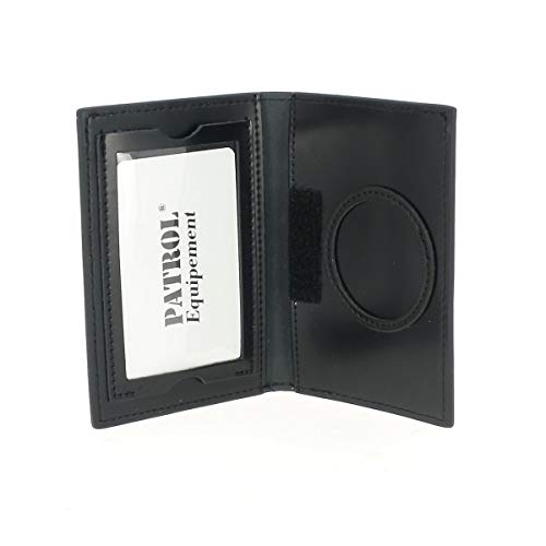 Porte carte cuir 2 volets avec carte Navigo - Noir - Patrol Cover