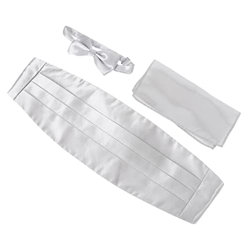 Set de Corbata de Moño y Cinturón Formal para Hombre