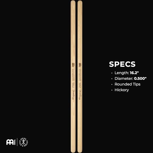Image of Manolito Rodriguez Timbale Sticks, Pair, 1 /2 inch - American Hickory Percussion Drumsticks - MADE IN GERMANY