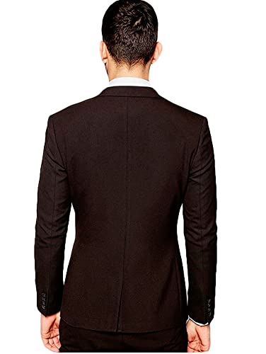 Fashion Dark Brown Mens Suit 3 Pieces Wedding Suits for Men Groom Tuxedos Dinner Suit2