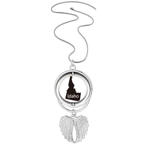 Pendentif ailes d'ange Idaho Amemap, cadeau symbolique unique