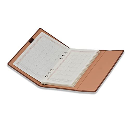 Image of COI Faux Leather Corporate Business Undated Planner /Diary with Pen (Tan Brown)