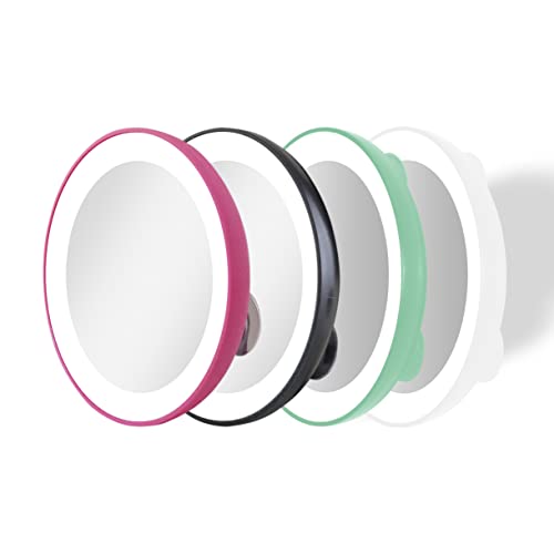 Zadro 3.5 Led Compact Mirror With Light 10X Travel Mirror Handheld Makeup Mirror Wall Mounted Suction Cup Shaving Mirror #TOP4