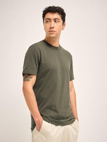 Image of Solid Crew Neck Regular Fit T-Shirt