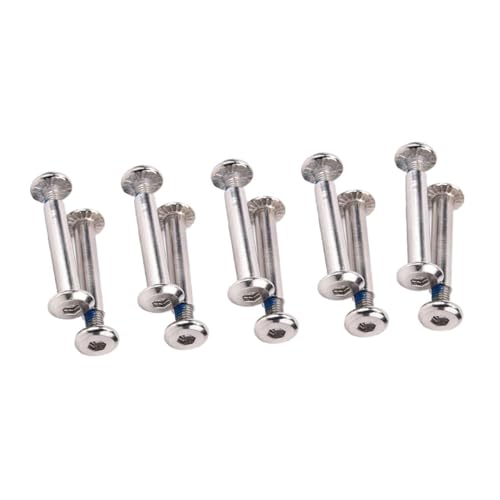 OHPHCALL 16pcs Stainless Steel Skate Screw Kit Front Rear Wheel Screws for Inline Skates