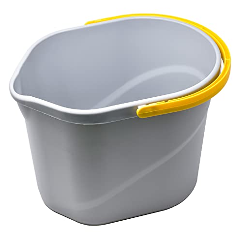 Apex Secchio da 12 Litri – Con Manico Ergonomico e Bocchetta di Svuotamento – Resistente, Pratico e Compatto – Ideale per Uso Domestico e Professionale
