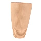 FIXOSHEE Holzbecher aus Natürlichem Buchenholz Langlebige Praktische Teetasse ohne Griff Handgefertigt für Kaffee Bier Milch Geeignet für Picknick Barbecue Alltag und Dinner