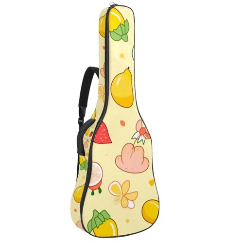 Sac pour guitare rembourré 42.9x16.9x4.7 in avec grand rangement pour accessoires musique