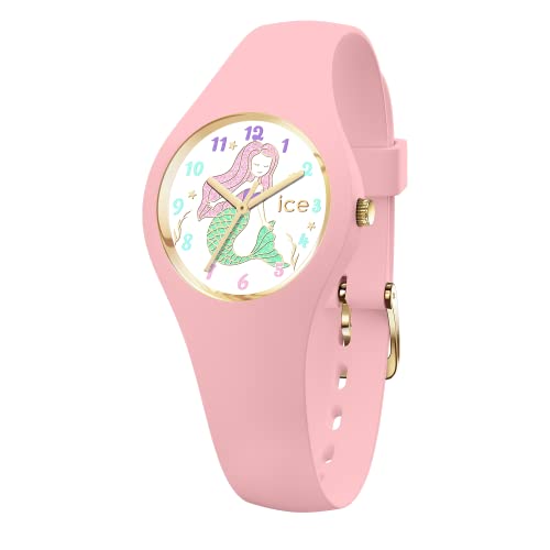 ICE-WATCH - Ice Fantasia Pink Mermaid - Montre Rose pour Femme avec Bracelet en Silicone - 020945 (Extra Small)