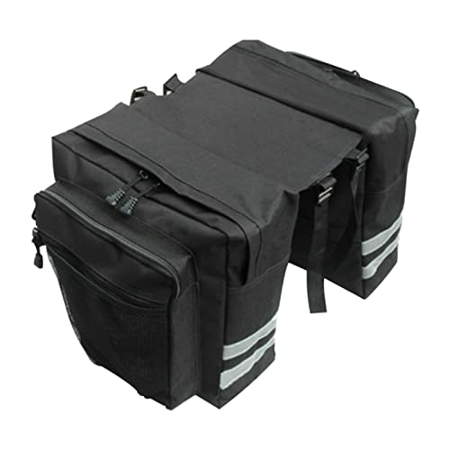 Londehuhai Bike Panniers Bag 30L Waterproof Bicycle Trunk Bag Ebike Saddle Bags Bike Rack Bag with Reflective Trim with Reflective Trim for Grocery Shopping Commuter(COLOR:black)