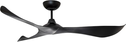 Maxim Lighting 88754BK Keanu - Outdoor Ceiling Fan-13.25 Inch Tall and 56 Inch Wide, Finish Color: Black