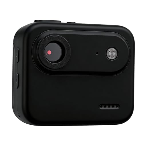 MENDUNER Cámara Deportiva con Pantalla Abatible y Lente Gran Angular de 143°, Ideal para Ciclismo y Senderismo, Cámara Deportiva HD con Carga Rápida (Black)