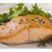 Trident Seafoods Skin On Keta Chum Salmon Portion - 20 of 8 Ounce Pieces, 10 Pound -- 1 each.