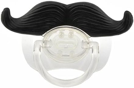 Binnan 1pc Bébé Tétine Sucette Humoristique en Moustache Style, Jouet Enfant Garçon