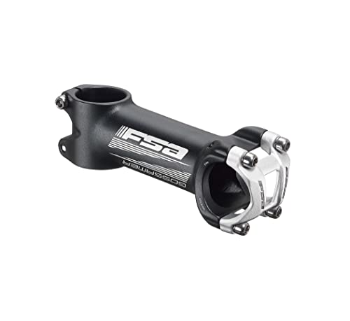 FSA Gossamer Road Bicycle Stem - 31.8 x 6 Degree (Black - 31.8 x +/-6 x 130mm)