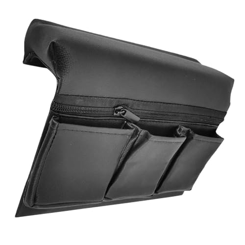 Zerodeko Car Armrest Pad with Storage Pocket Leather Auto Door Elbow Rest Cushion Easy Install Car Window Armrest Organizer for Phone Keys Snacks