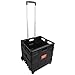 Produktbild BPT Transport Trolley klappbar bis 35kg Einkaufstrolley Einkaufswagen Klappbox Transportwagen Shopping Trolley Faltbox Aluminium Kunststoff (Ohne Deckel)