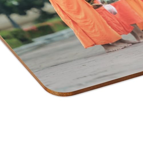 Sets de table souples dessous en liège napperons Laos grand format 4 pièces - 4