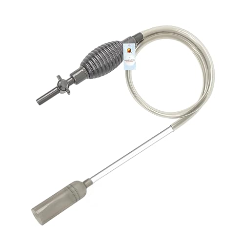 Foodie Puppies Aquarium Siphon Cleaner with Flow Control Valve - (Sucker Sip, 1.8 m) | Gravel Vacuum & Water Changer Fish Tank Cleaning | Thicken Cham