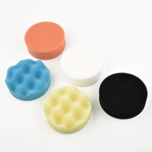Esponjas de pulido de 75 mm (juego de 50 piezas) para pulidora excéntrica y cuidado del coche 5