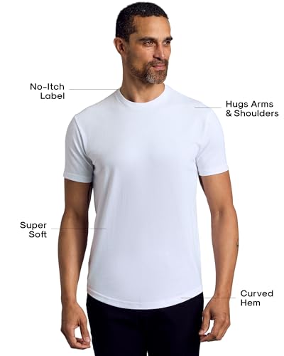 Image of True Classic Mens T-Shirts - Curved Hem or Pocket Tee, Mens Drop Cut Lounge /Sleep or Heavyweight Tshirt