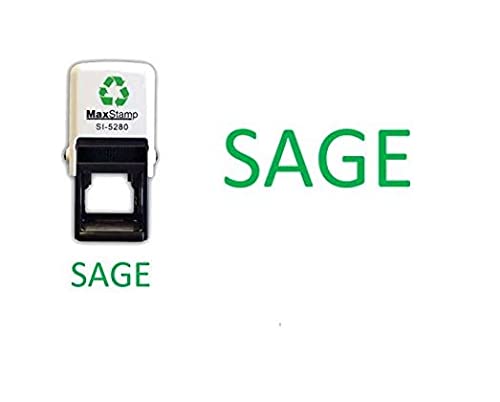 SAGE - self Inking Stamp - Green Ink 28mm