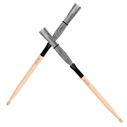 ibasenice Wire Drum Brush for Maple Drumsticks Jazz Drum Special Brush Drumstick Accessory