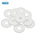 PATIKIL 35mm Plastic Book Binding Discs, 11 Pack Discbound Expansion Discs Star Binder Rings for DIY Notebook Planner, White