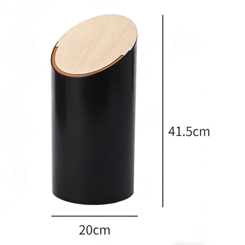 Caneca de basura compacta de 9L color negro miniatura 2