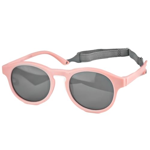 Baby Sonnenbrille mit Sonnenbrillenbox und Reinigungstuch, Verstellbarem Riemen, Sonnenschutz im Freien UV 400, Polarisationsrahmen, für Kleinkinder 0-36 Monate Neugeborene Jungen Mädchen (Rosa) Baby Sonnenbrille mit Sonnenbrillenbox und Reinigungstuch, Verstellbarem Riemen, Sonnenschutz im Freien UV 400, Polarisationsrahmen, für Kleinkinder 0-36 Monate Neugeborene Jungen Mädchen (Rosa)