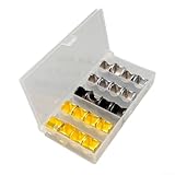 Fly Tying Essentials 20pcs Headgear in Metal, Lightweight and for All Your Streamer Fishing Needs (Big)