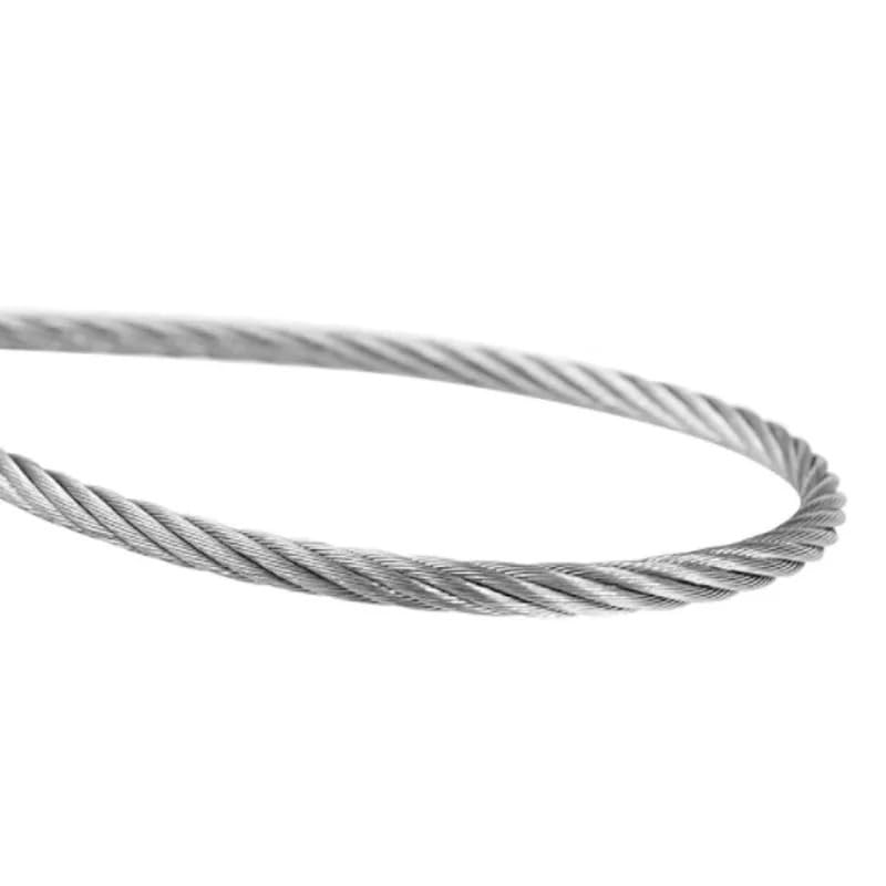 Fune Metallica, Filo di Acciaio 100M Multistrand 304 Fune Metallica in Acciaio Inossidabile 7x7 Struttura Diametro 0,5mm-2mm Filo Sottile Morbido Appendiabiti Fune Metallica(1.5mm (100M))