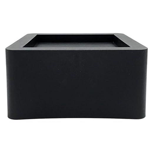 DuraCasa 3 Inch Bed Risers - Fits Huge 5.5 Inch Bed or Furniture Post, Creates an Additional 3 Inches of Height or Storage! Heavy-Duty Table, Chair, Desk or Sofa Riser (4, 3 Inch Black)