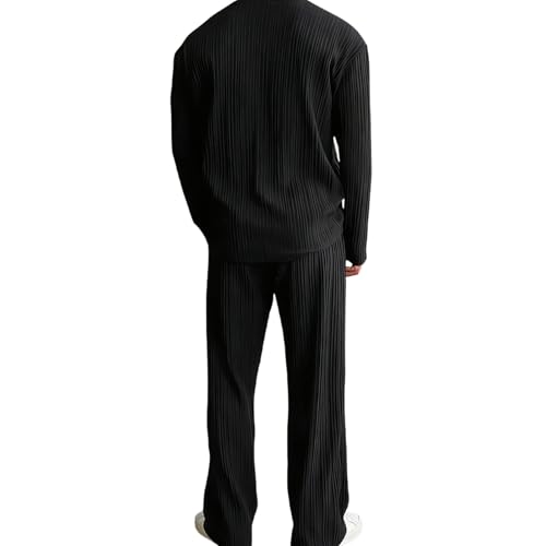 Coupe droite et tissu doux : l'ensemble survêtement d'été 2 pièces homme pour un confort total