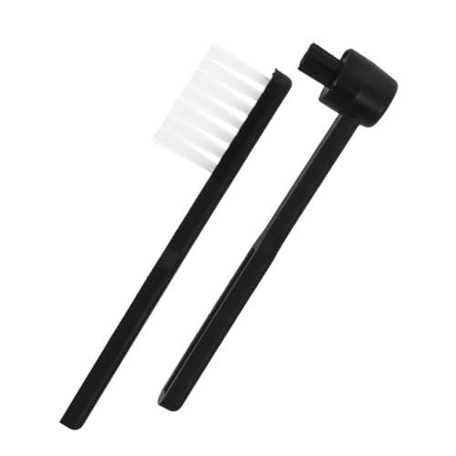 2 pezzi Spazzola Pulizia per Puntina e Dischi Antistatica Pennello Sottile per Polvere e Detergente Accessorio Vintage per Migliorare Qualità Audio e Proteggere Vinili