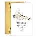 RUALOVE Awesome Birthday Card, Hilarious Birthday Card Pun, Funny Fisherman Birthday Card Gift For Him Her, Funny Bday Card, Cute fishing Birthday Gift For Fishing Enthusiasts