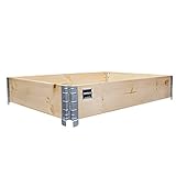 PERFEKTE MAßE FÜR DEN GARTEN – mit 120 x 80 x 20 cm passt das Hochbeet perfekt in Ihren Garten oder auf Ihren Balkon.