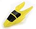 E-Flite Body/Canopy, Yellow without Decals: Blade MCX