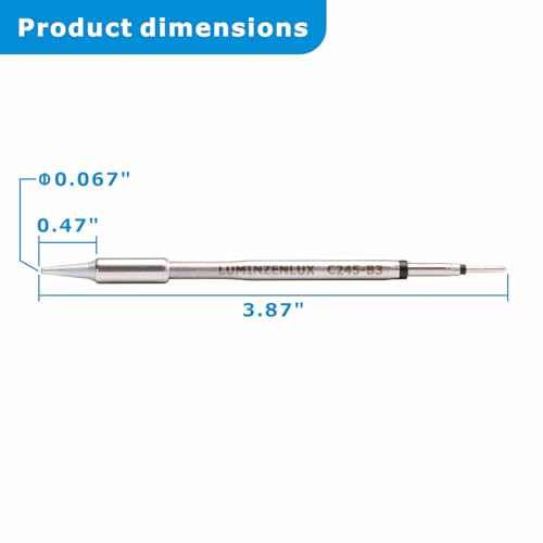 Image of C245 Soldering Tips for JBC Station, High-Performance Solder Iron Tips - Fast Heating, Smooth Soldering (C245-107-B3)