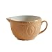 Mason Cash Color Mix Ceramic Batter Bowl; Large Enough to Whisk and Mix Ingredients; Pouring Lip and Handle; 8-Cups/Half Gallon; 10-1/4-Inches by 7-3/4-Inches by 5-Inches; Cane