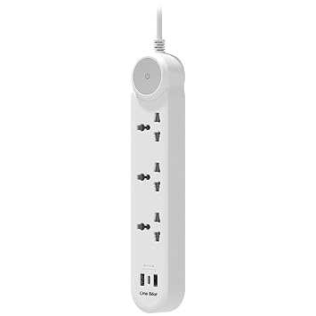 One Beat Universal Sockets and USB Charging Ports with Indicatori Plug Socket (GO 3+)