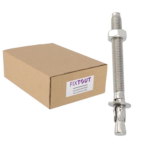 Lot de 50 goujons d'ancrage en acier inox A2 M6 - Diamètre 6 mm - 80 MM