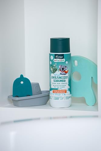 Kneipp naturkind Erkältungszeit Schaumbad - Thymian Salbei Eukalyptus - Beruhigt und durchwärmt in der kalten Jahreszeit - 200ml