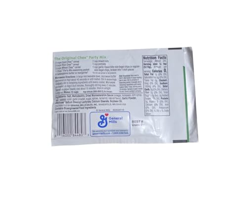 General Mills The Original Chex Party Mix Seasoning- 6 (Six) .62 oz packets