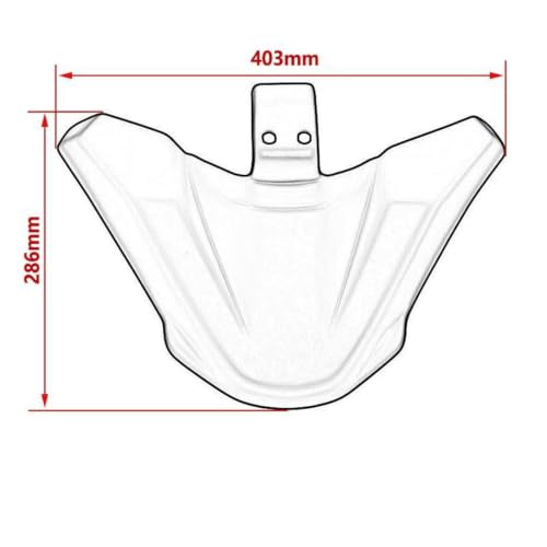 Becquet avant d'aile CFMOTO 450MT style nu décoratif carbone - 2