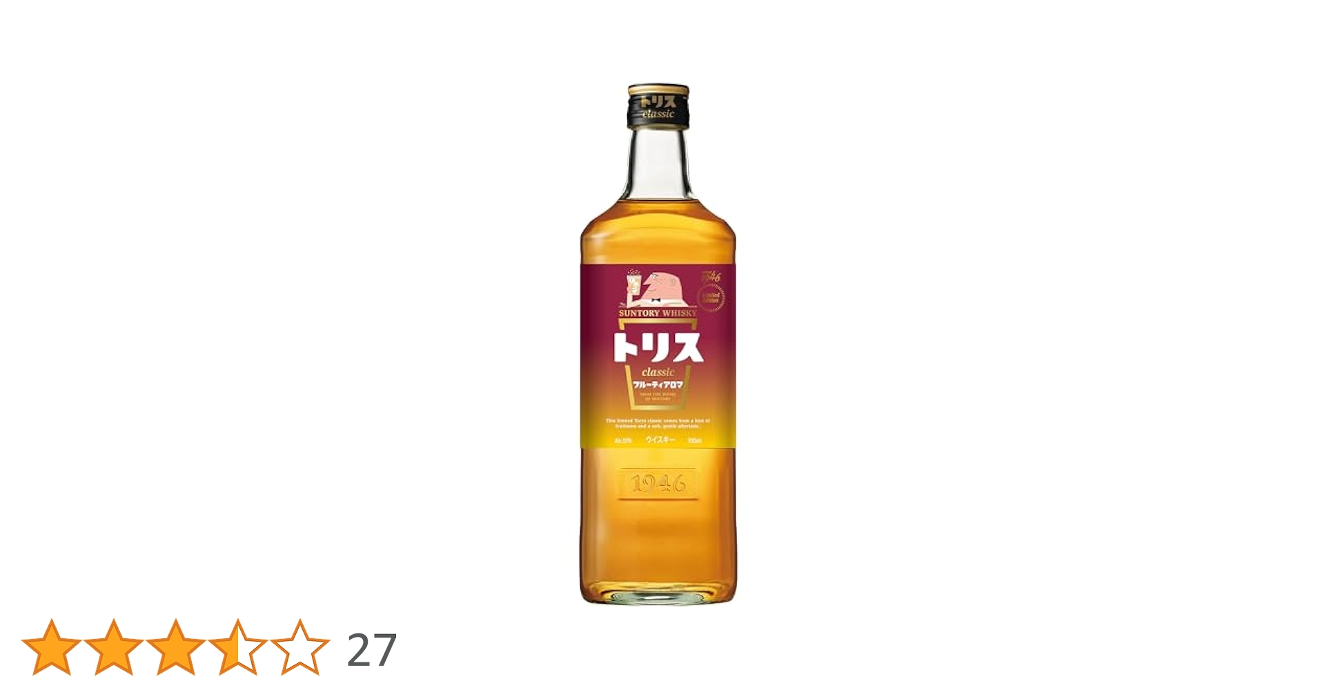 Amazon.co.jp: Suntory Whiskey Tris Classic (Fruity Aroma