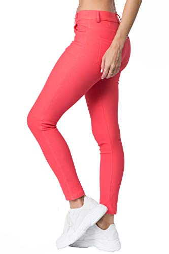 Image of YELETE Women's Basic Five Pocket Stretch Jegging Tights Pants
