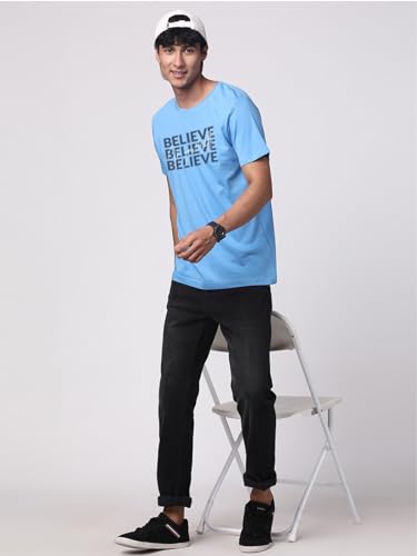 Image of ADRO Tshirt for Men | Printed T Shirt for Men | 100% Cotton Regular Fit T-Shirt |Printed T Shirt