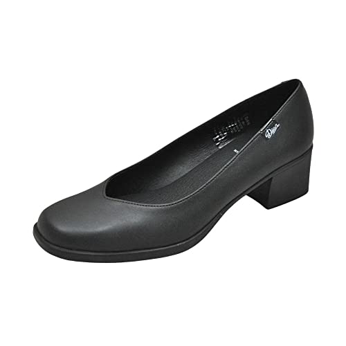 DIAN   Salon Zapato de Uniforme Tipo Salón   Negro (Numeric_41)